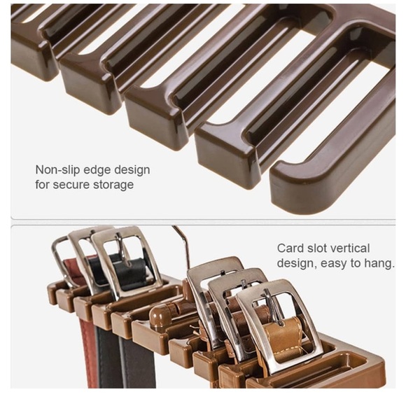 Belt Hanger/Tie Holder with 360° Swivel Hook 10-Layer Rack for Space Saving. - Picture 3 of 7
